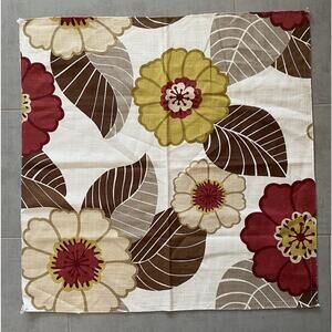 Kasmir In Bloom Chartreuse Floral Fabric Cotton Sample 27"sq.